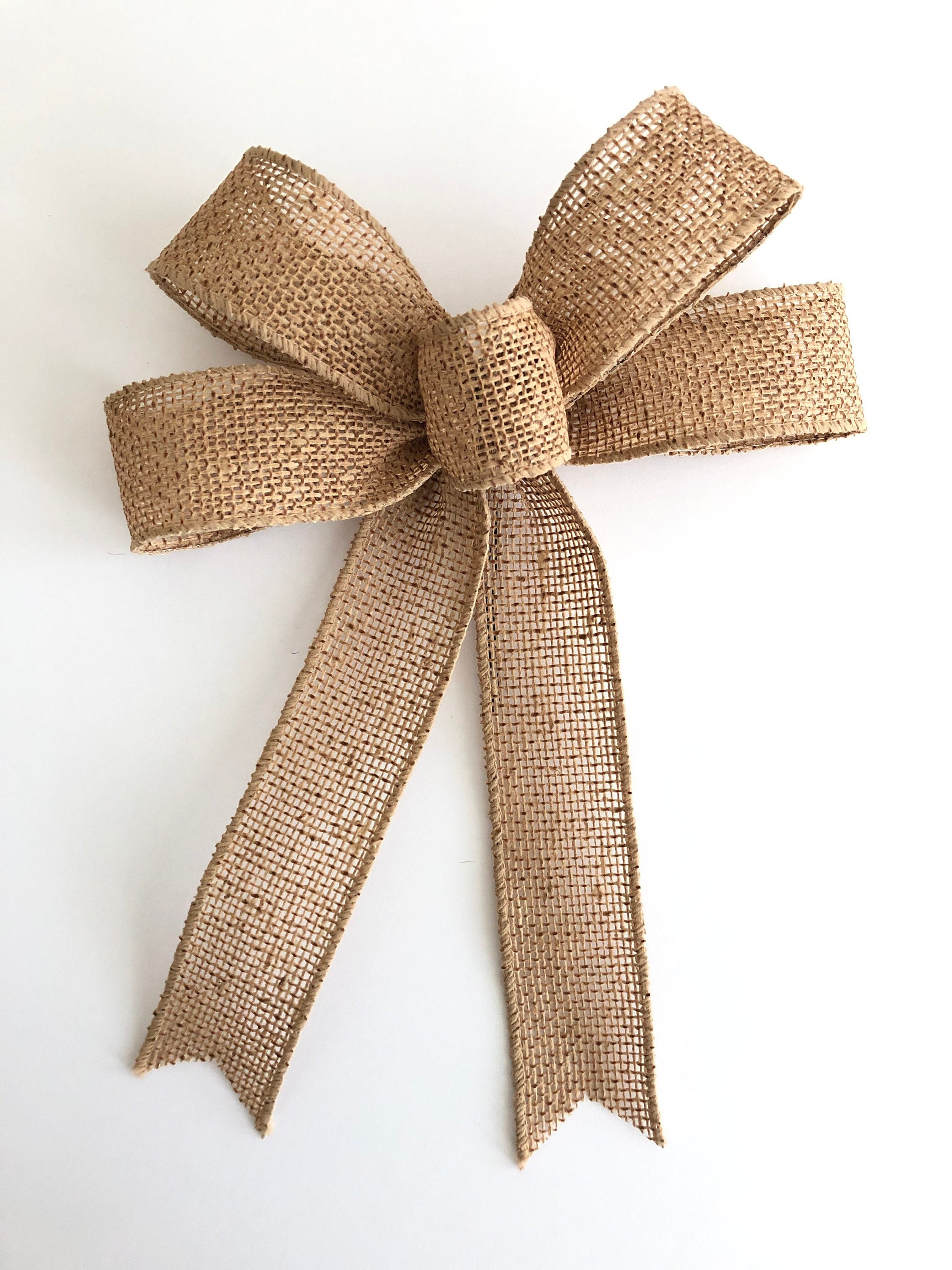 How to make burlap bows 