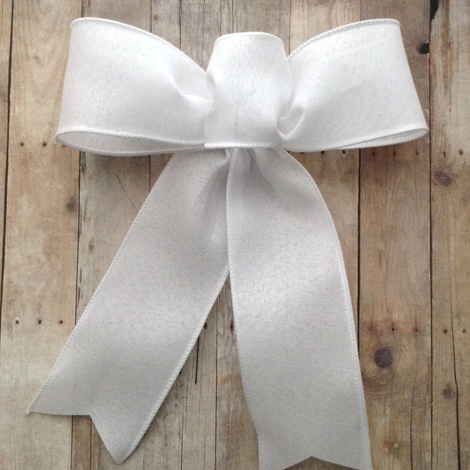 White Decorative Bows / Wedding White Bows / White Custom Bows Etsy