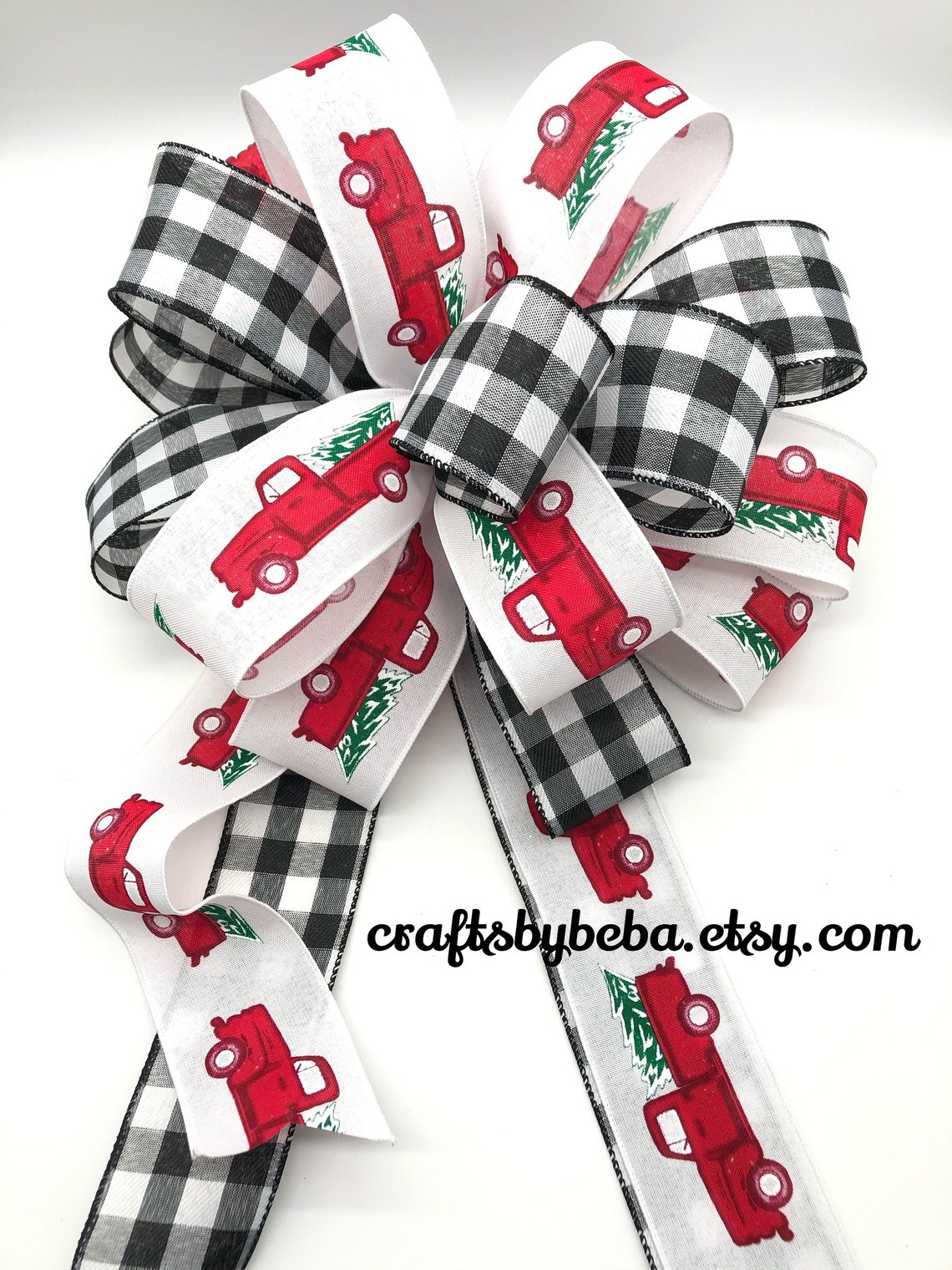 Red Truck Christmas Tree Topper / Christmas Tree Topper / Red Etsy