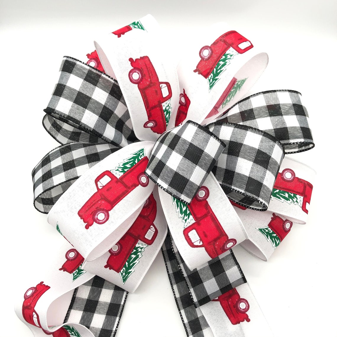 Red Truck Christmas Tree Topper / Christmas Tree Topper / Red Etsy