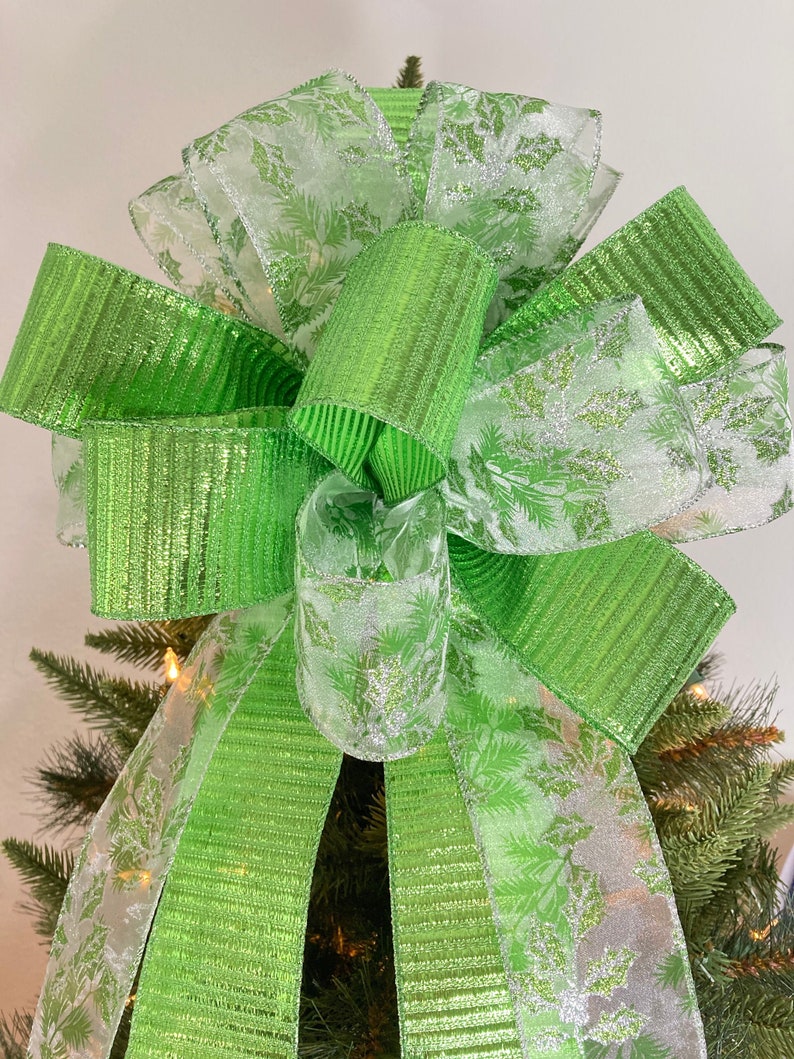 Green Christmas Mint Tree Topper / Green Mint Christmas Etsy