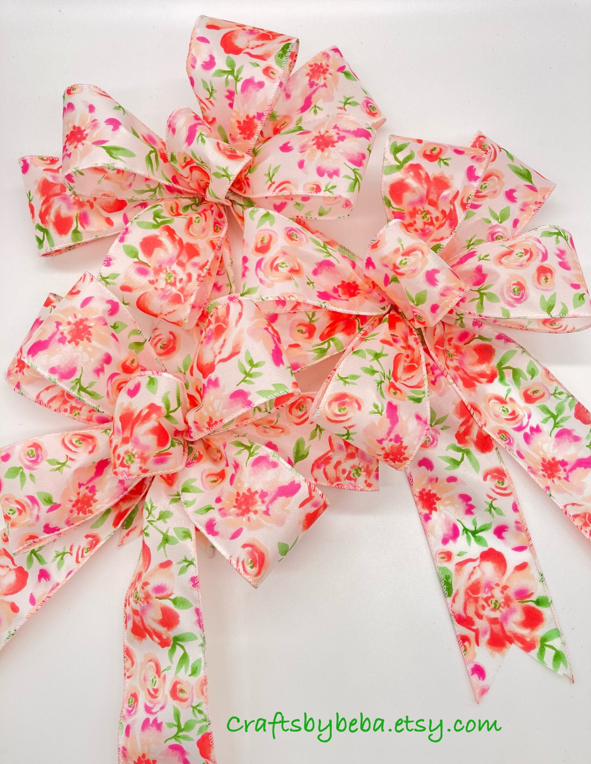 3 Ribbon Bow Pastel Truck for Spring/Easter - Timeless Floral Boutique