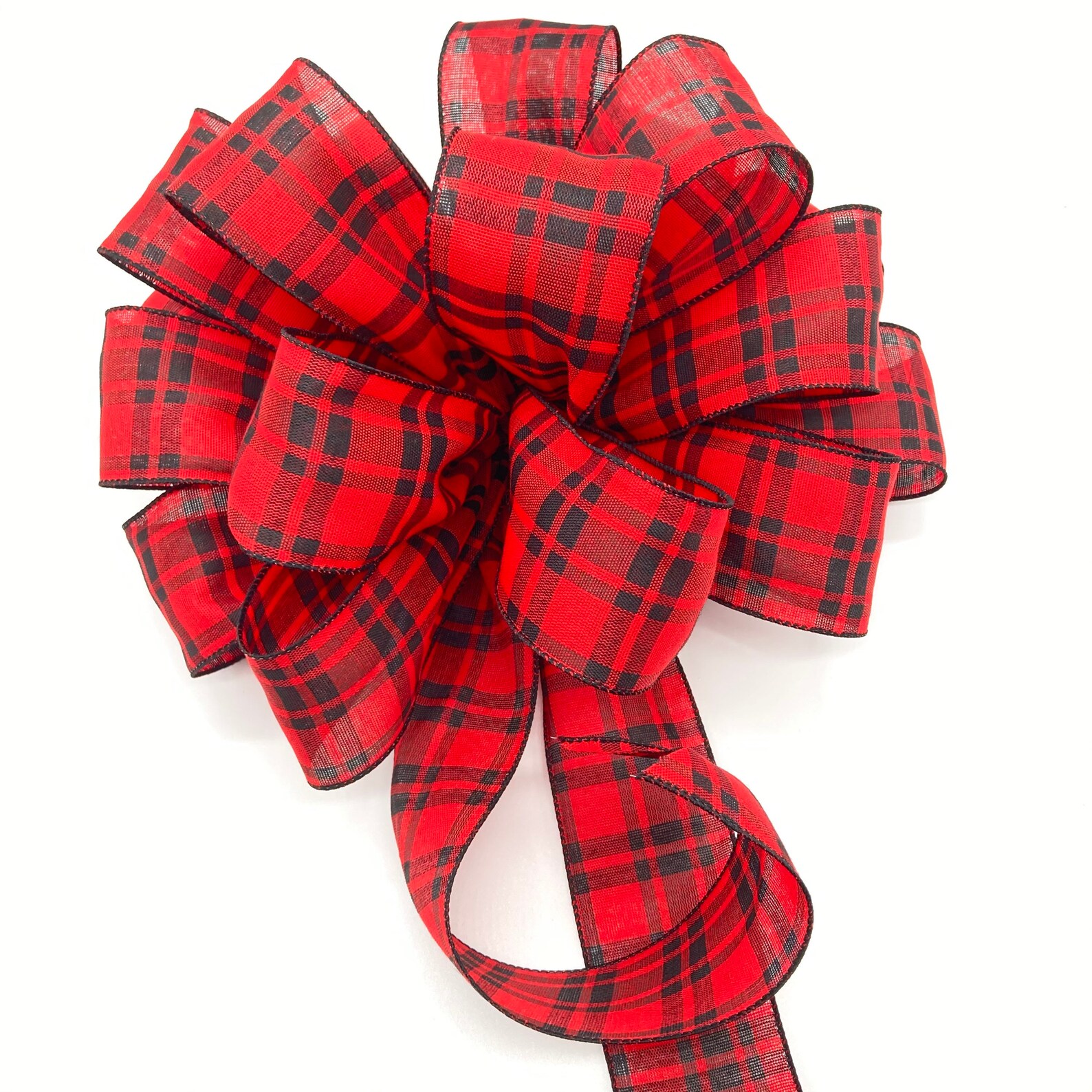 Christmas Tree Bows / Set 7 Bows / Xmas Tree Topper Small Etsy