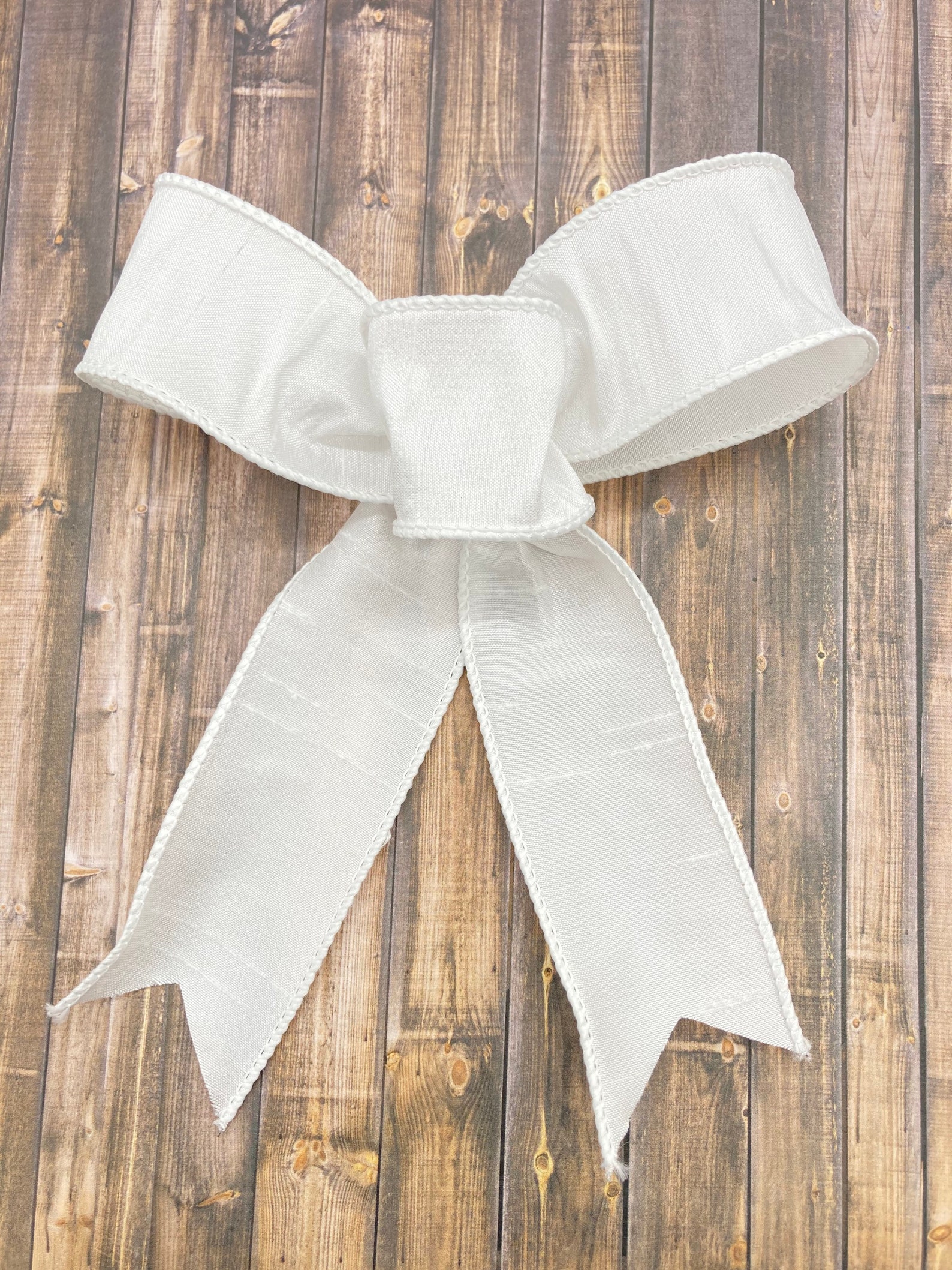 Christmas White Decorative Bows / Set 8 Bows / White Christmas Etsy