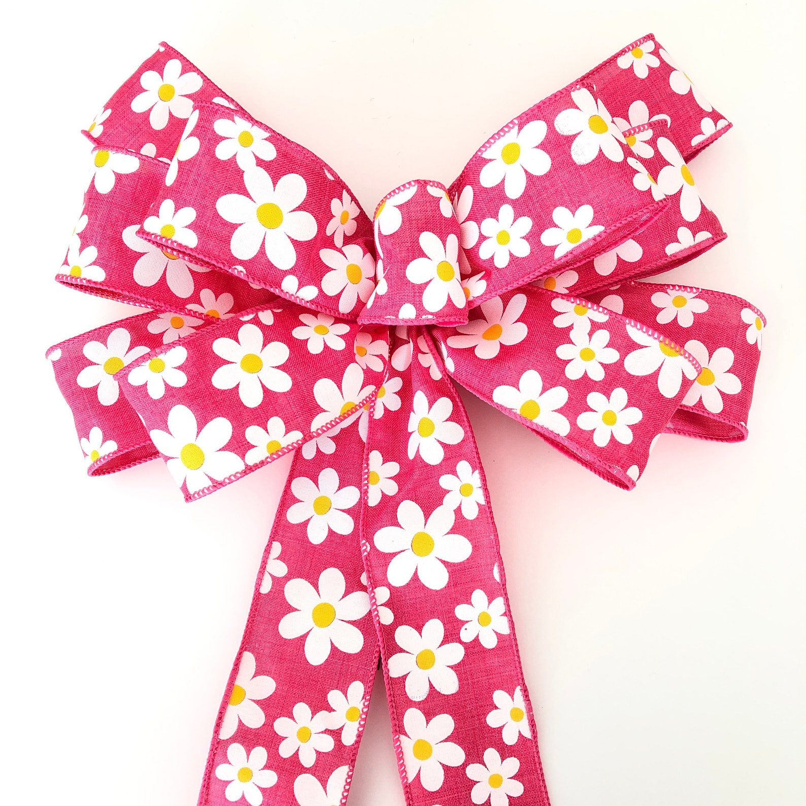 Pink Decorative Bow / Spring Wreath Bow / Easter Wreath Bow / Etsy France