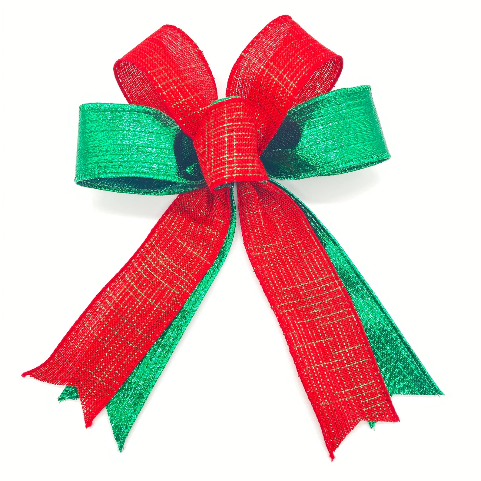 Christmas Decorative Bows / Set 6 Bows / Christmas Red and  Etsy