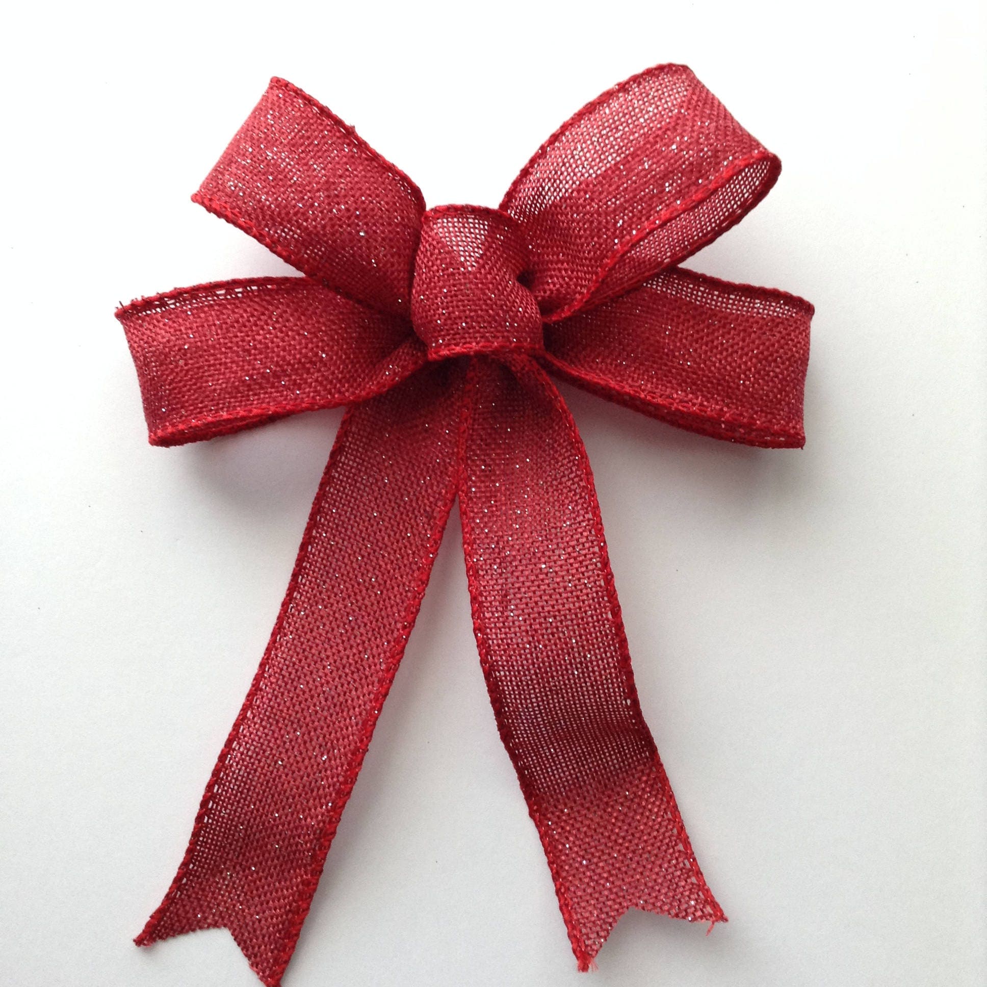 Burgundy Red Decorative Bows / Christmas Red Bows / Xmas Etsy