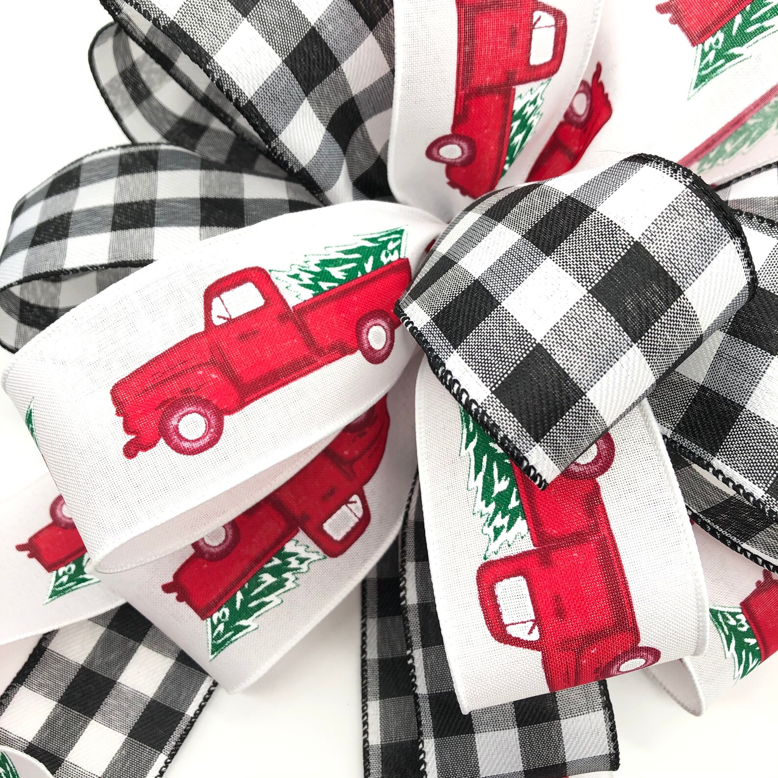 Red Truck Christmas Tree Topper / Christmas Tree Topper / Red Etsy