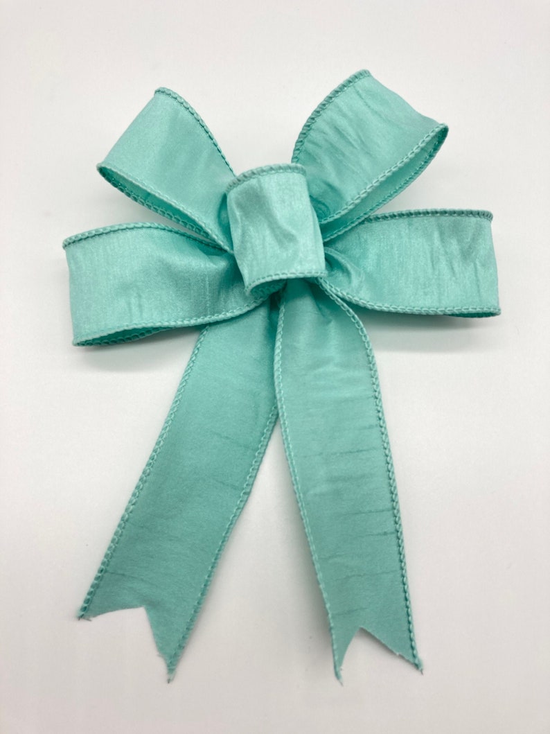 Mint Decorative Bows / Set 6 Bows / Christmas Decorative Bows Etsy