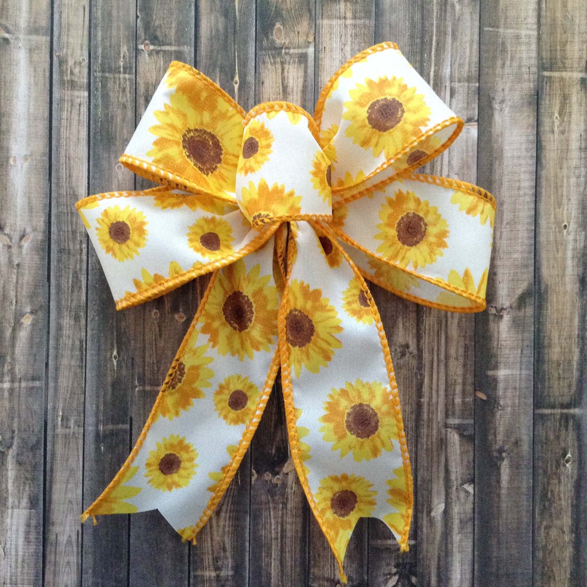 Sunflower Decorative Bows / Sunflower Small Bows / Set of 9 Etsy
