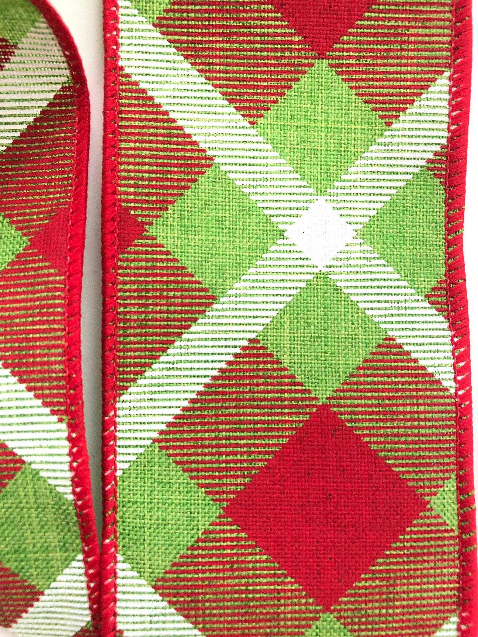 Christmas Plaid Wreath Bow / Christmas Tree Topper / Green | Etsy