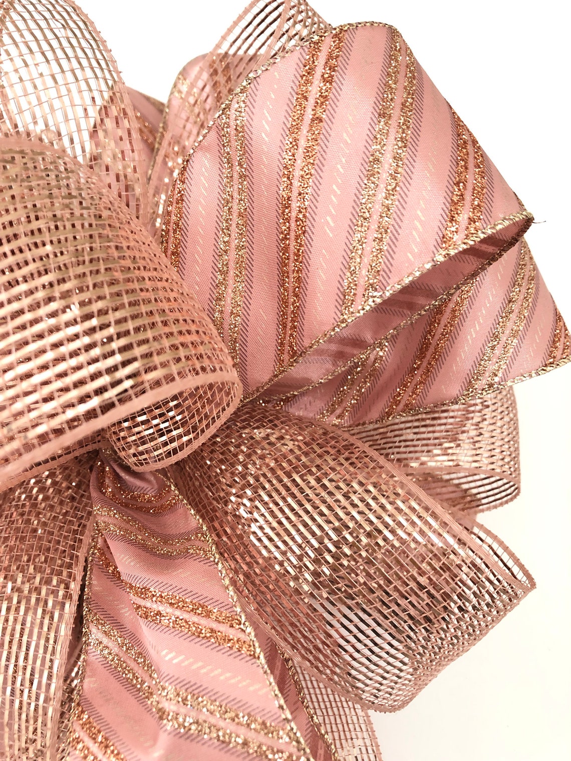 Christmas Tree Topper / Rose Gold Xmas Tree Topper / Christmas Etsy