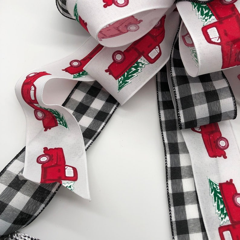 Red Truck Christmas Tree Topper / Christmas Tree Topper / Red Etsy