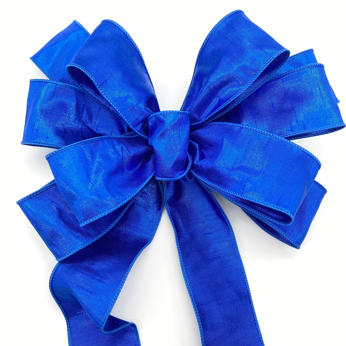 Blue Christmas Wreath Bow / Royal Blue Christmas Bow / Blue | Etsy
