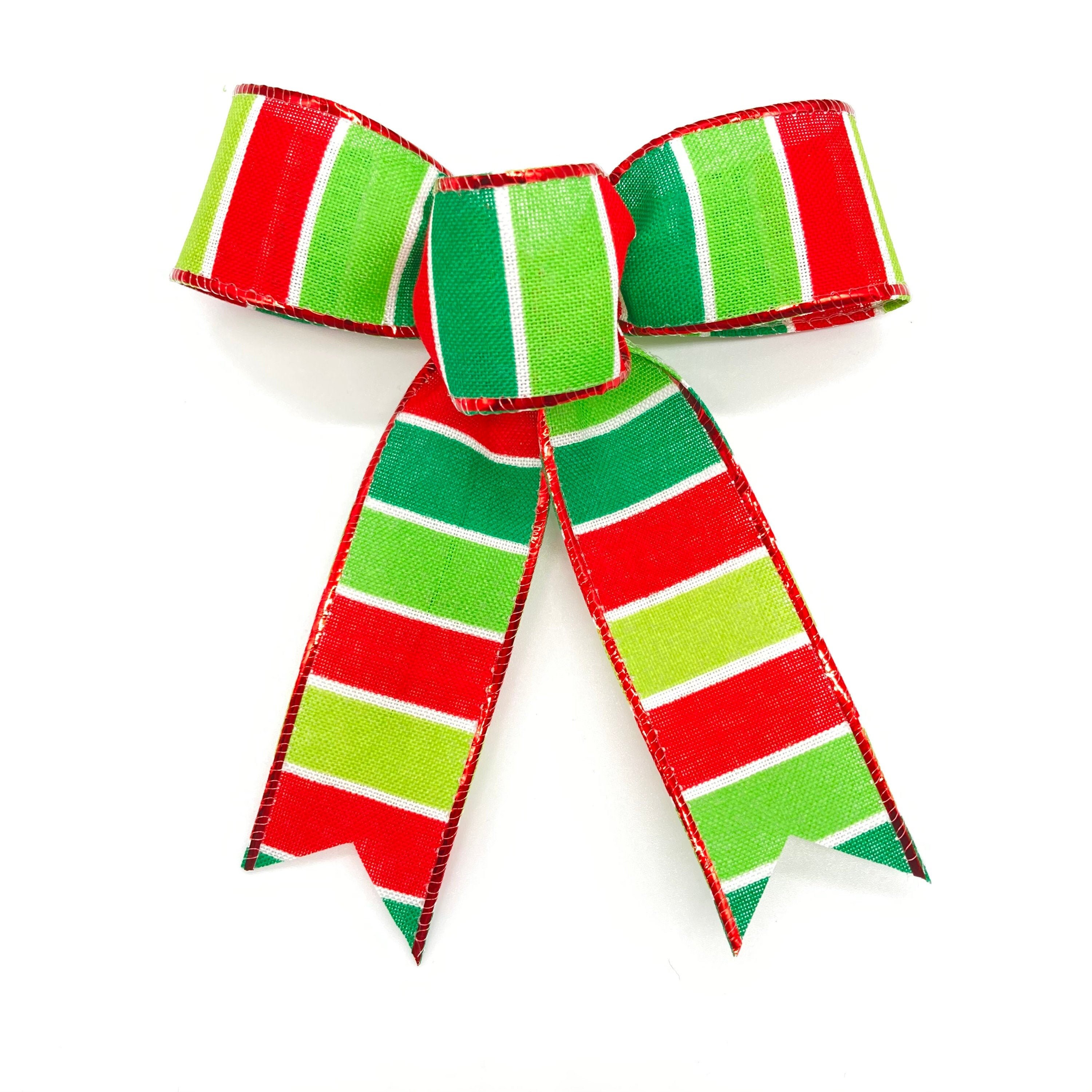Christmas Small Bows / Set 8 Bows / Christmas Tree Bows / Red Etsy