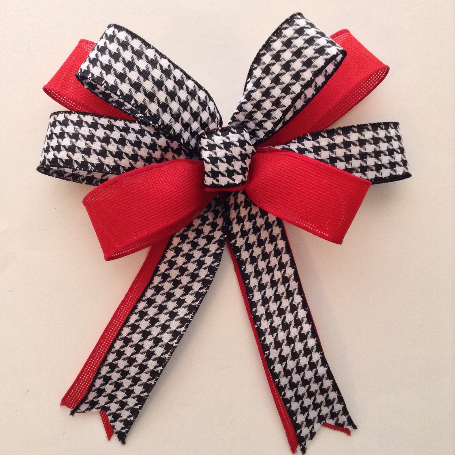 Christmas Decor Bows / Xmas Custom Bows / Black Red White Etsy Canada