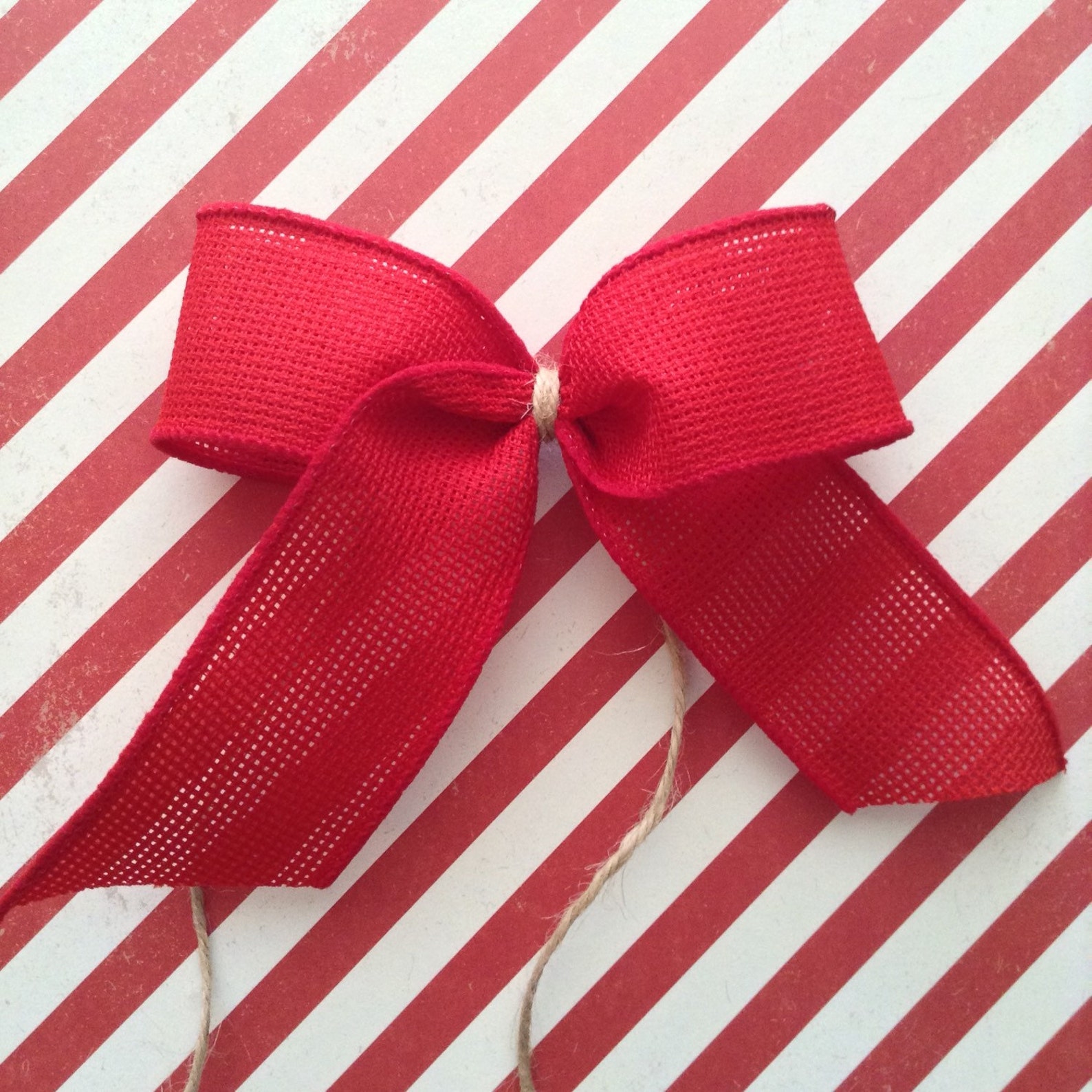 Red Christmas Bows Set Of 12 Small Red Decorative Bows Etsy