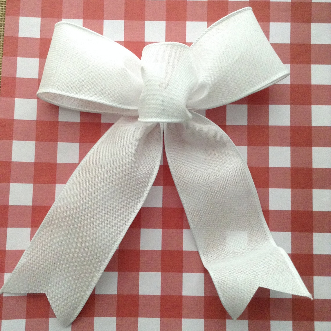 White Decorative Bows / Wedding White Bows / White Custom Bows Etsy