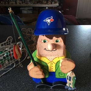 Garden Decor Fisherman hand painted patio paver pal