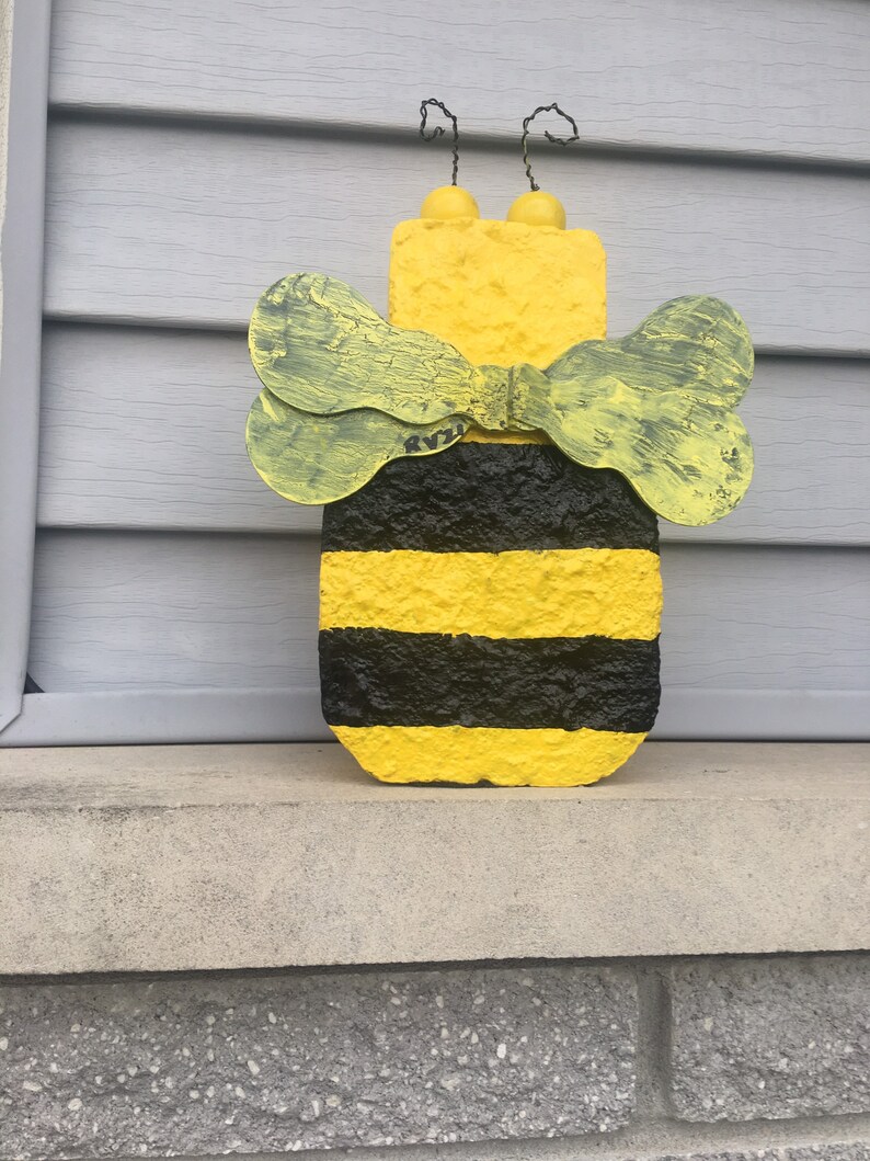 Bumblebee Garden Decor Bumble Bee Hand Painted Patio Paver Pal - Etsy