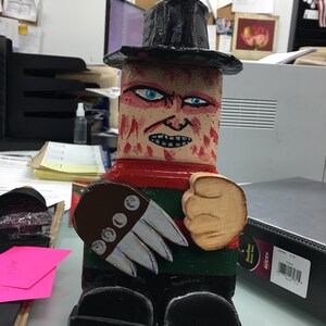 Freddy Kruger  - Nightmare on Elm Street Garden Decor hand painted patio paver pal