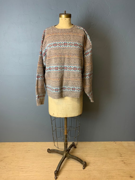 90s Eddie Bauer fair Isle wool sweater