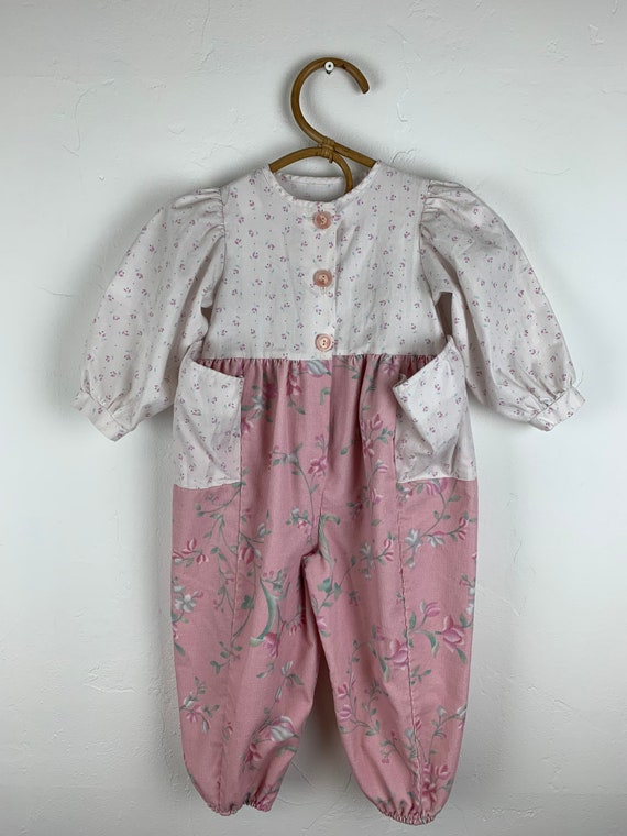 90s Maggie Mackall Floral bubble romper - image 2