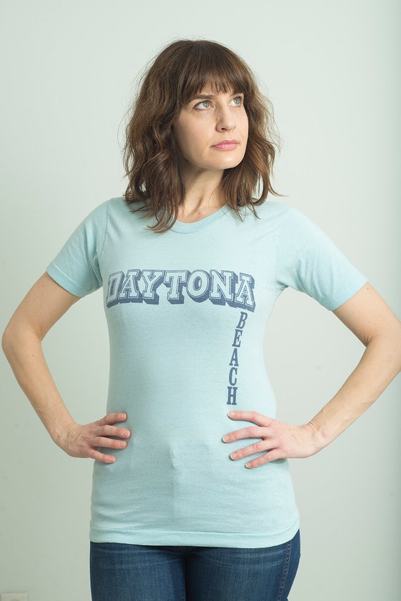 Vintage 1980's Powder Blue DAYTONA BEACH Florida Trav… Gem