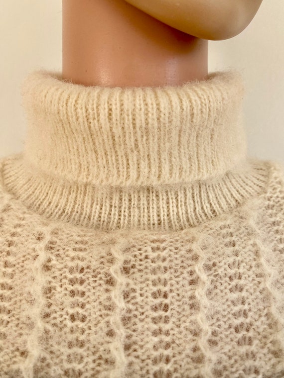 70’s/80’s HILDA LTD Cream Striped Icelandic Wool … - image 3