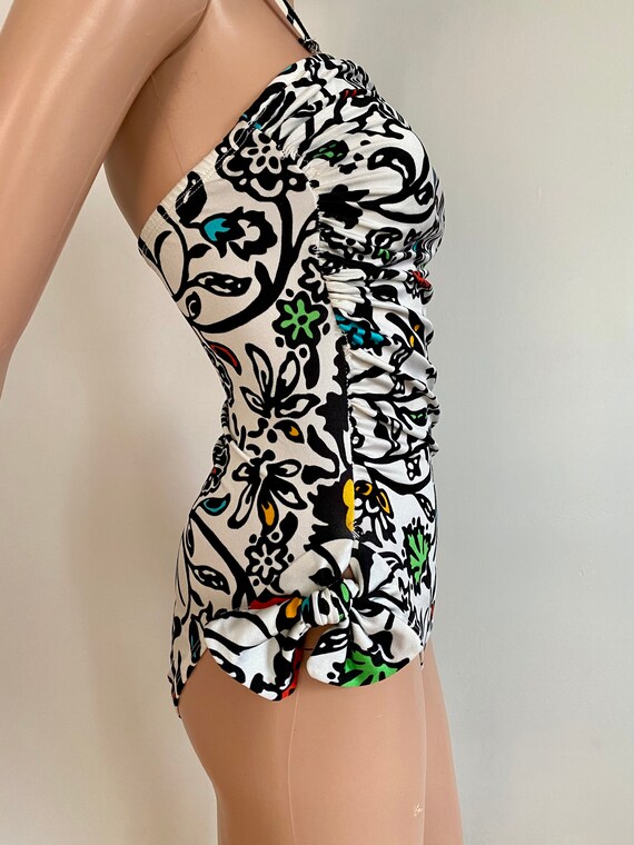 80’s/90’s ALBERT NIPON Designer Abstract Floral P… - image 4