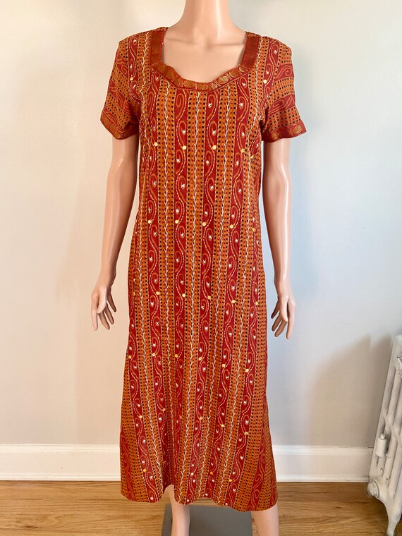 Vintage Women’s Indian Kurta Tunic Mirrored Dress… - image 3