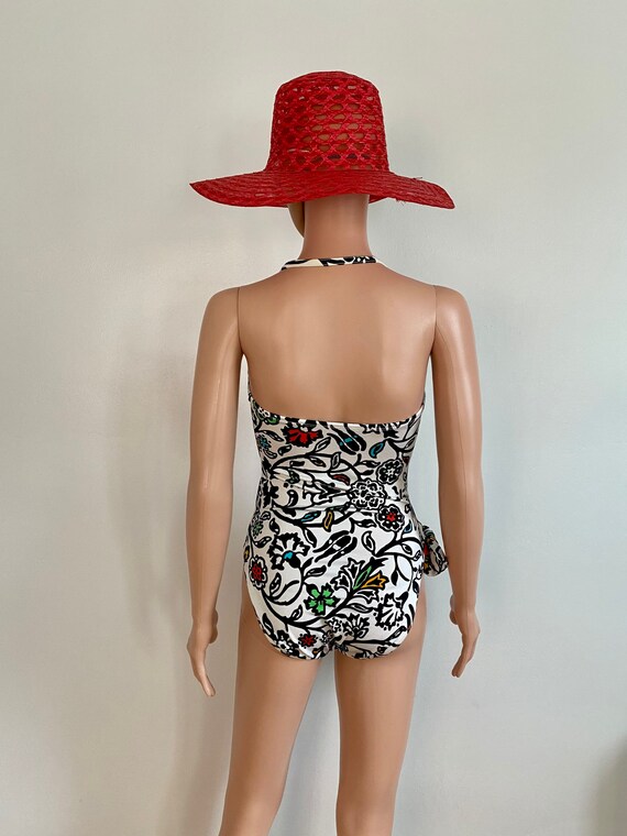 80’s/90’s ALBERT NIPON Designer Abstract Floral P… - image 8