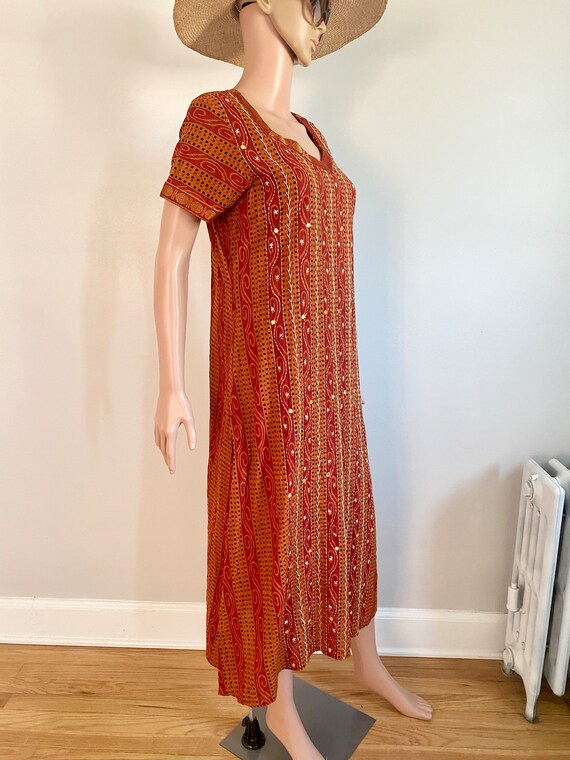 Vintage Women’s Indian Kurta Tunic Mirrored Dress… - image 6