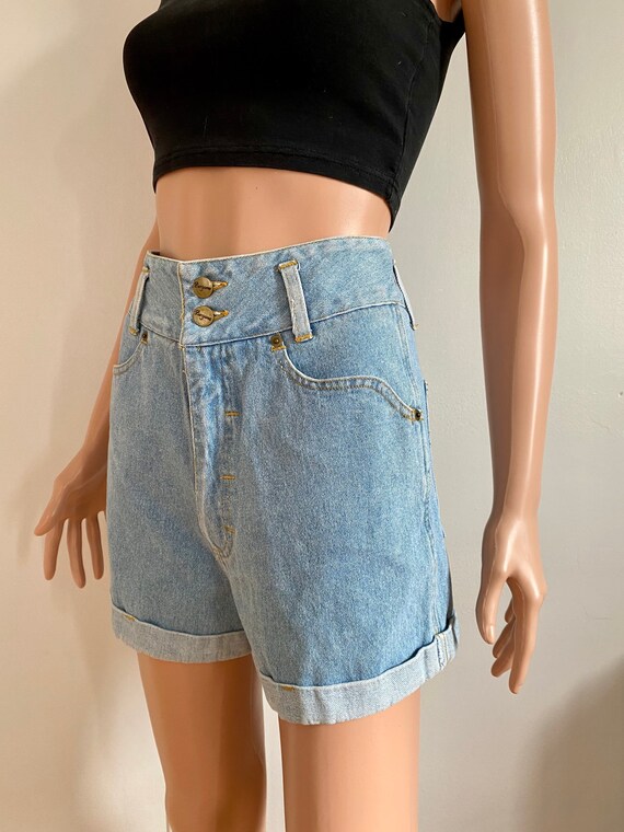 90’s Bergamo Light Washed High Waisted Denim Mom … - image 6