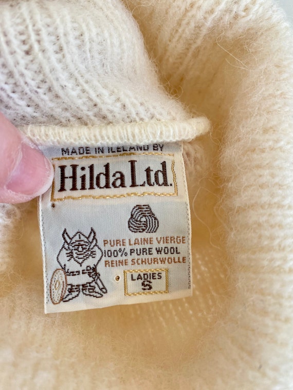 70’s/80’s HILDA LTD Cream Striped Icelandic Wool … - image 8