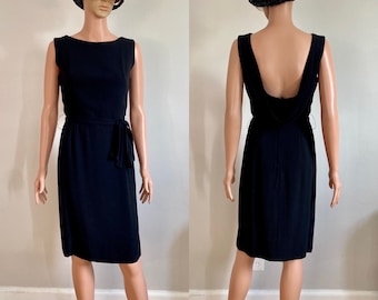 Vintage 1960er Black EnTour Frühstück bei Tiffany’s Holly Golightly LBD Kleid Größe XS / S