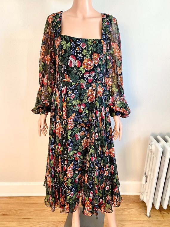 chinese dress ladies Sharp Green Designer Full Sleeve Long Maxi Dress main image 1