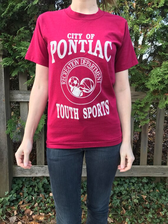 90's City of PONTIAC Youth Sports Athletics Vintag