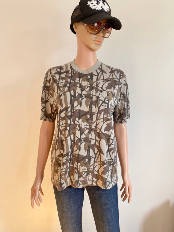 80’s/90’s Mirage Camouflage Pocket T-shirt Size Ladies M