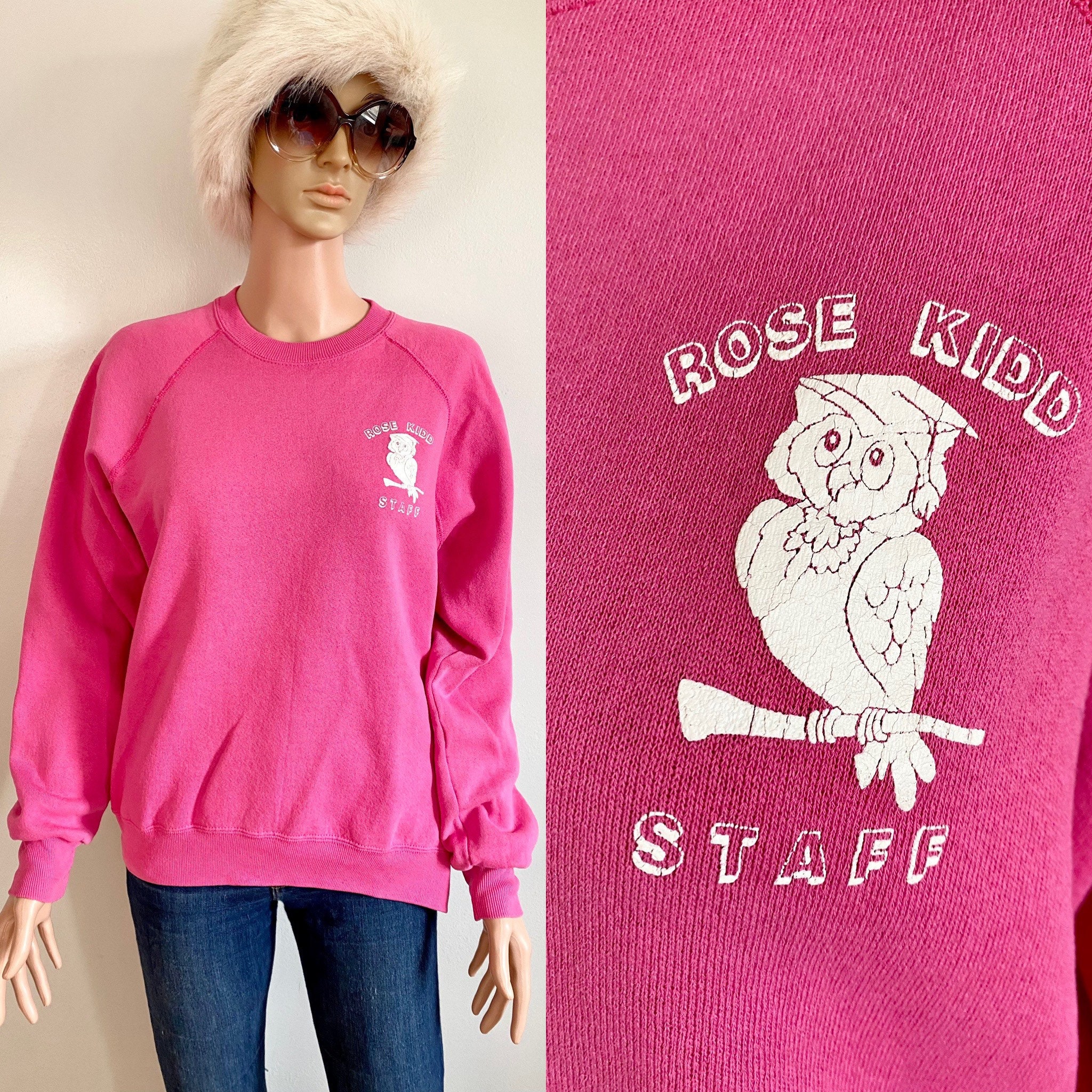 Vintage 80's/90's Bubblegum Pink Rose Kidd Elementary School Staff