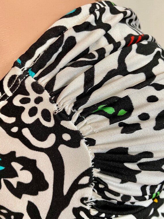 80’s/90’s ALBERT NIPON Designer Abstract Floral P… - image 5