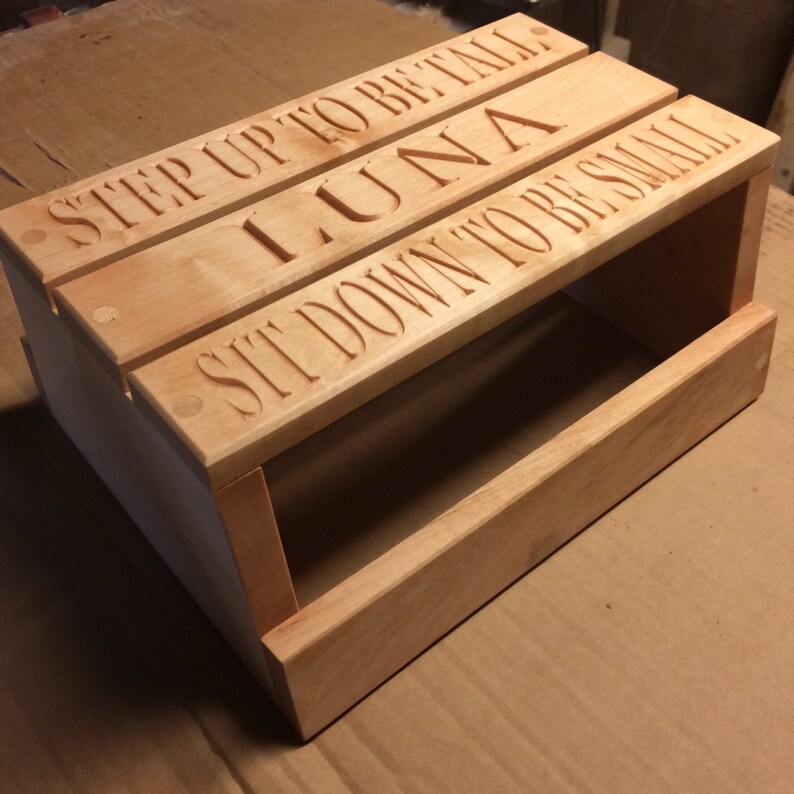 Personalized Child/'s Step Stool Step Up To Be Tall.
