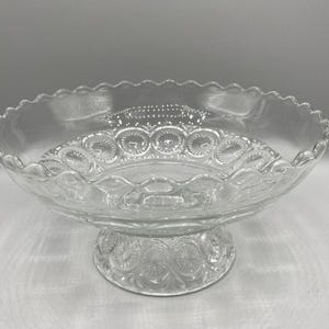 EAPG Rare Ohio Flint Mignon OMN Footed Bowl Low Compote