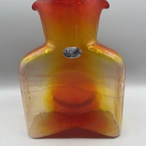 希少なヴィンテージ BLENKO ブレンコガラス 置物 手拭きガラスアメリカ雑貨 希少なヴィンテージ BLENKO ブレンコガラス 置物 手拭きガラス