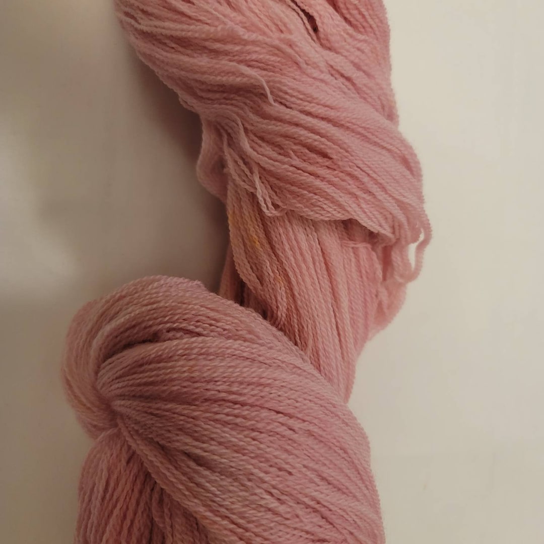 Pink Moth a Handdyed Merino Wool Lace Weight Yarn. Etsy