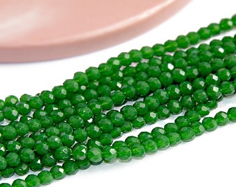 3x2mm avocadogrüne Facettenperlen 3mm Glasperlen grüne Abakusperlen