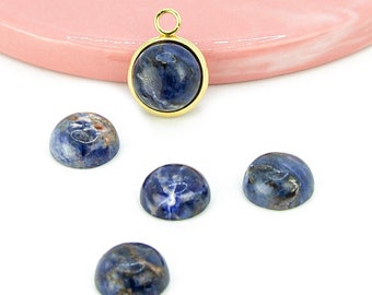 10 mm natuurlijke sodaliet cabochon