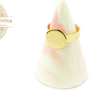 24K gold-plated stainless steel stick-on ring holder