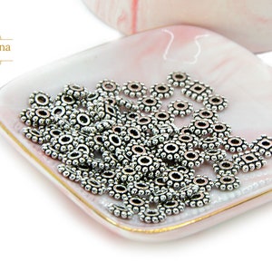 6.5mm flower spacer beads in zamak