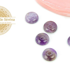 Cabochon 12mm in natural amethyst image 2